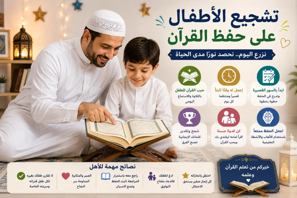 تشجيع الأطفال على حفظ القرآن