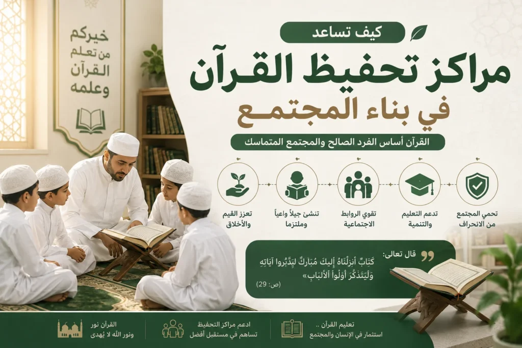 مركز تحفيظ يبرز دور تعليم القرآن في بناء المجتمع وتنمية القيم.