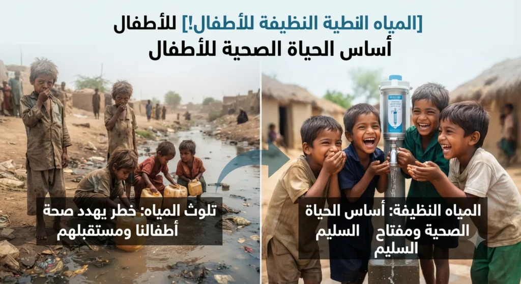 لماذا تعتبر المياه النظيفة للأطفال أساس الحياة الصحية والنمو السليم؟