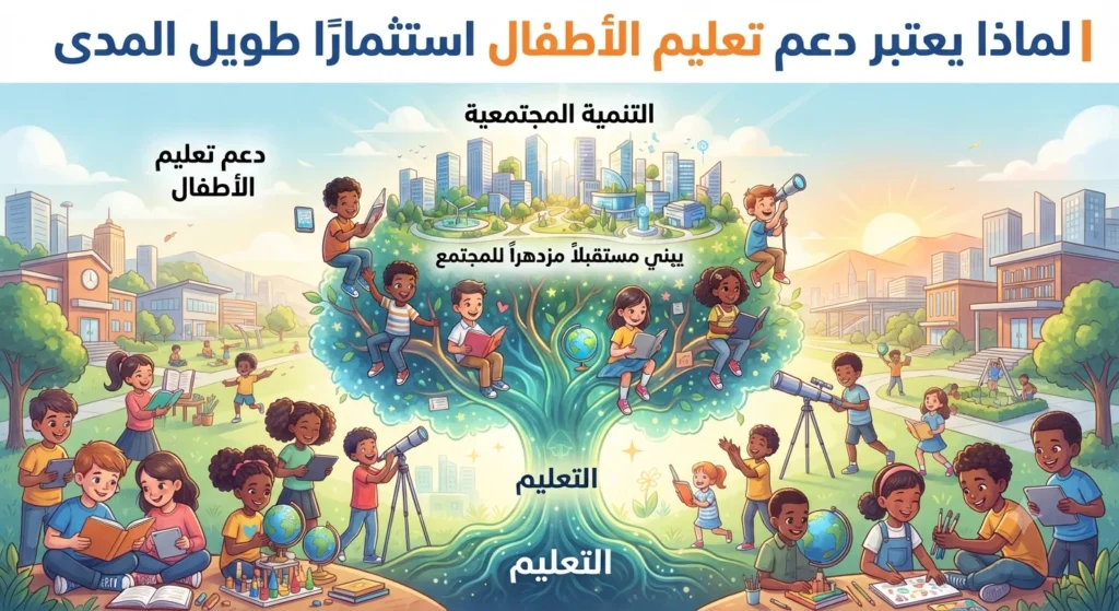 لماذا يعتبر دعم تعليم الأطفال استثمارًا طويل المدى؟