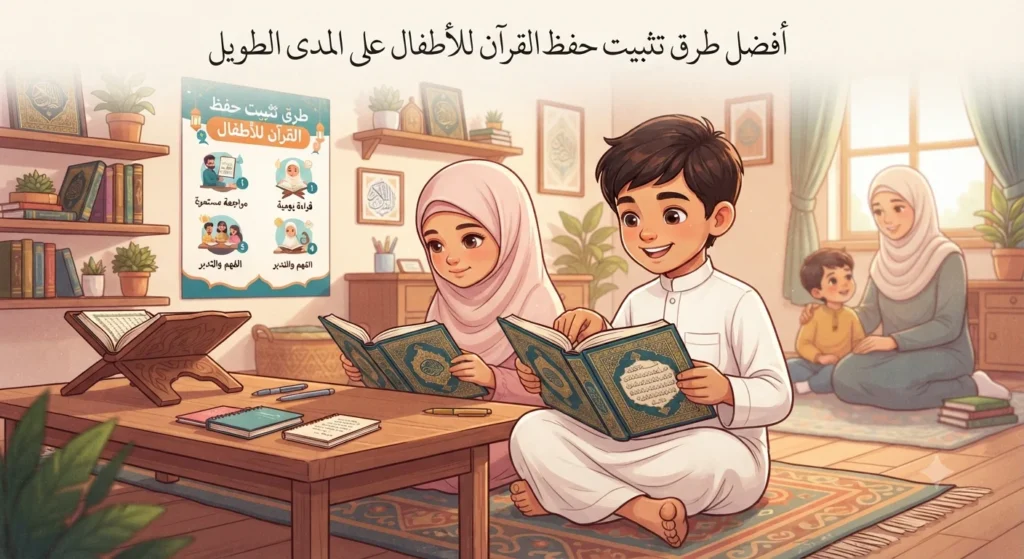 أفضل طرق تثبيت حفظ القرآن للأطفال على المدى الطويل
