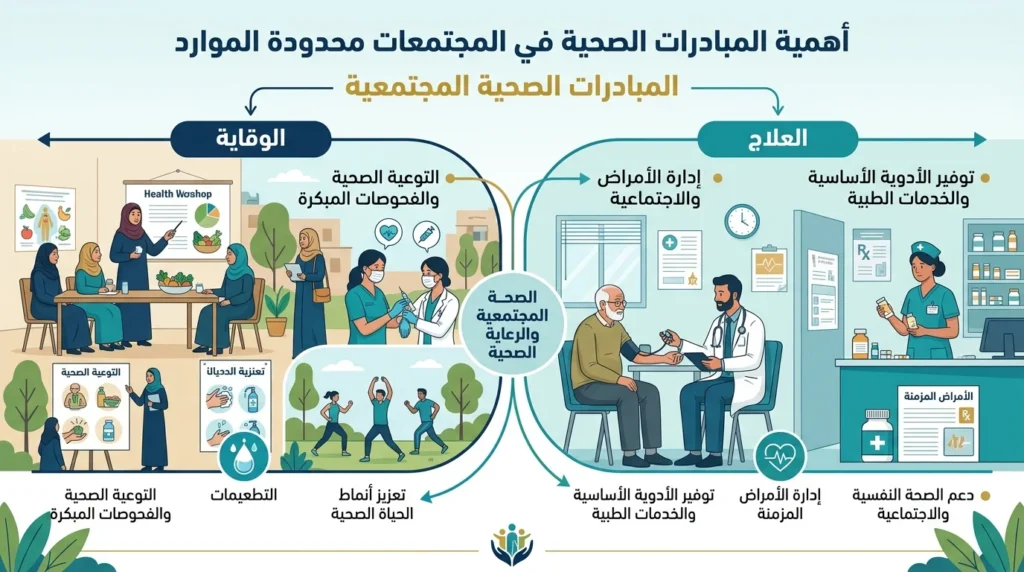 أهمية المبادرات الصحية في المجتمعات محدودة الموارد