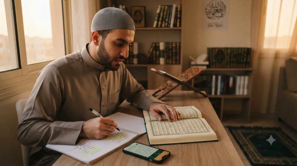أهمية المراجعة اليومية في تعلم التجويد بشكل صحيح