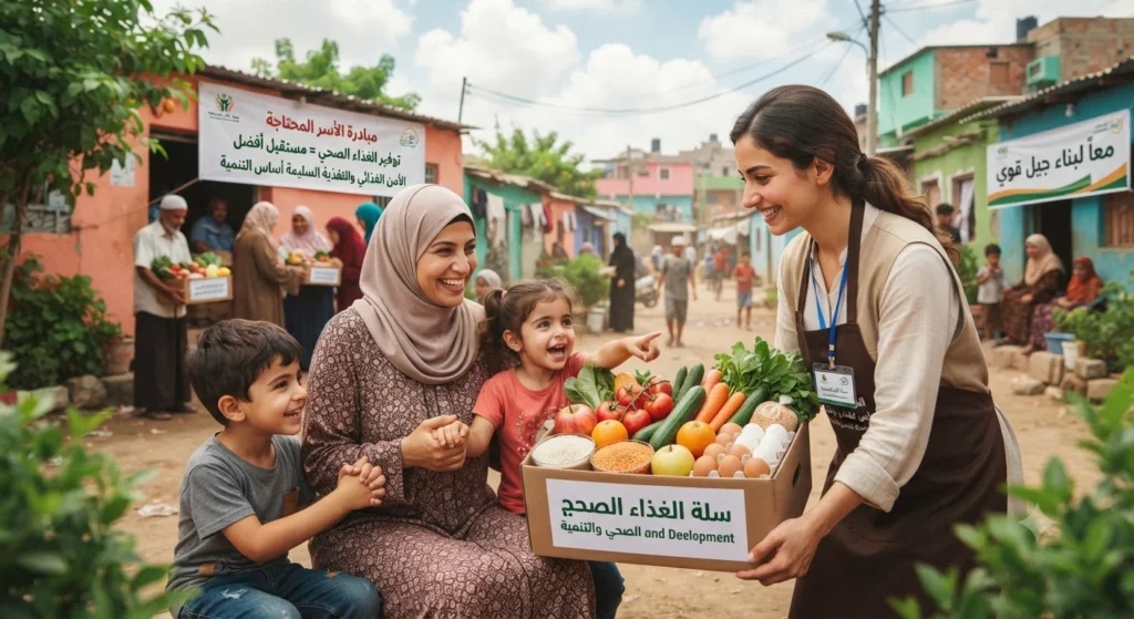 أهمية توفير الغذاء الصحي للأسر المحتاجة