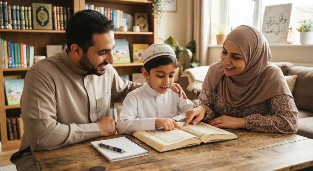 كيف تساعد الأسرة في نجاح الطفل أثناء رحلة حفظ القرآن؟
